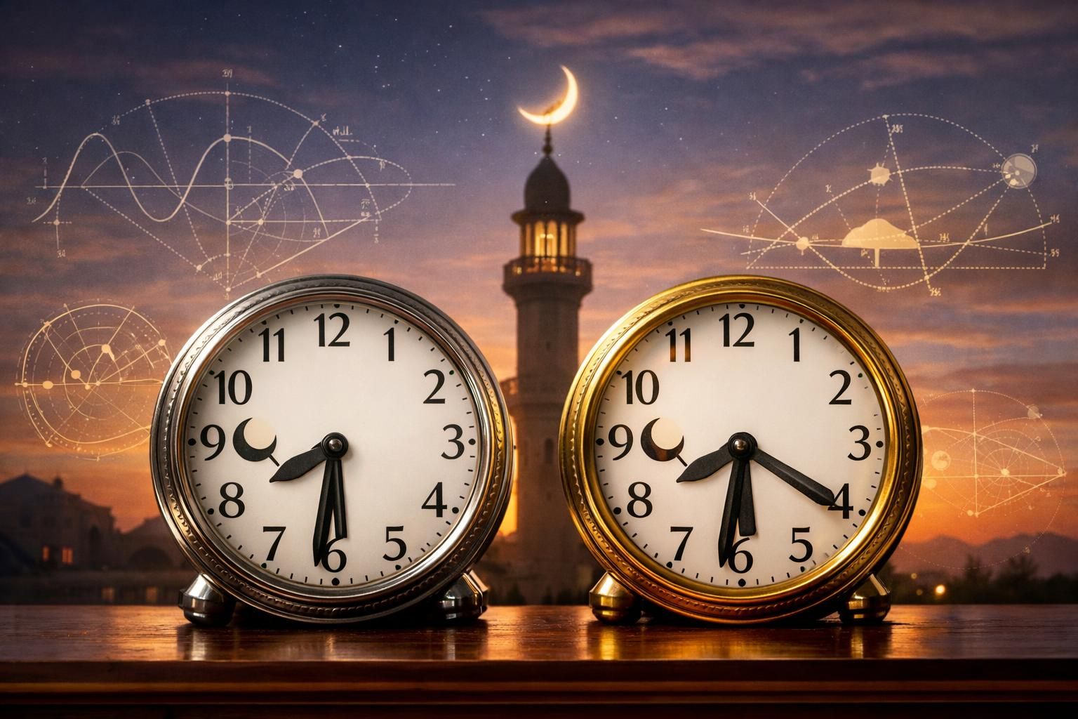 Comprendre les méthodes de calcul des heures de prière selon l’UOIF et la Ligue mondiale