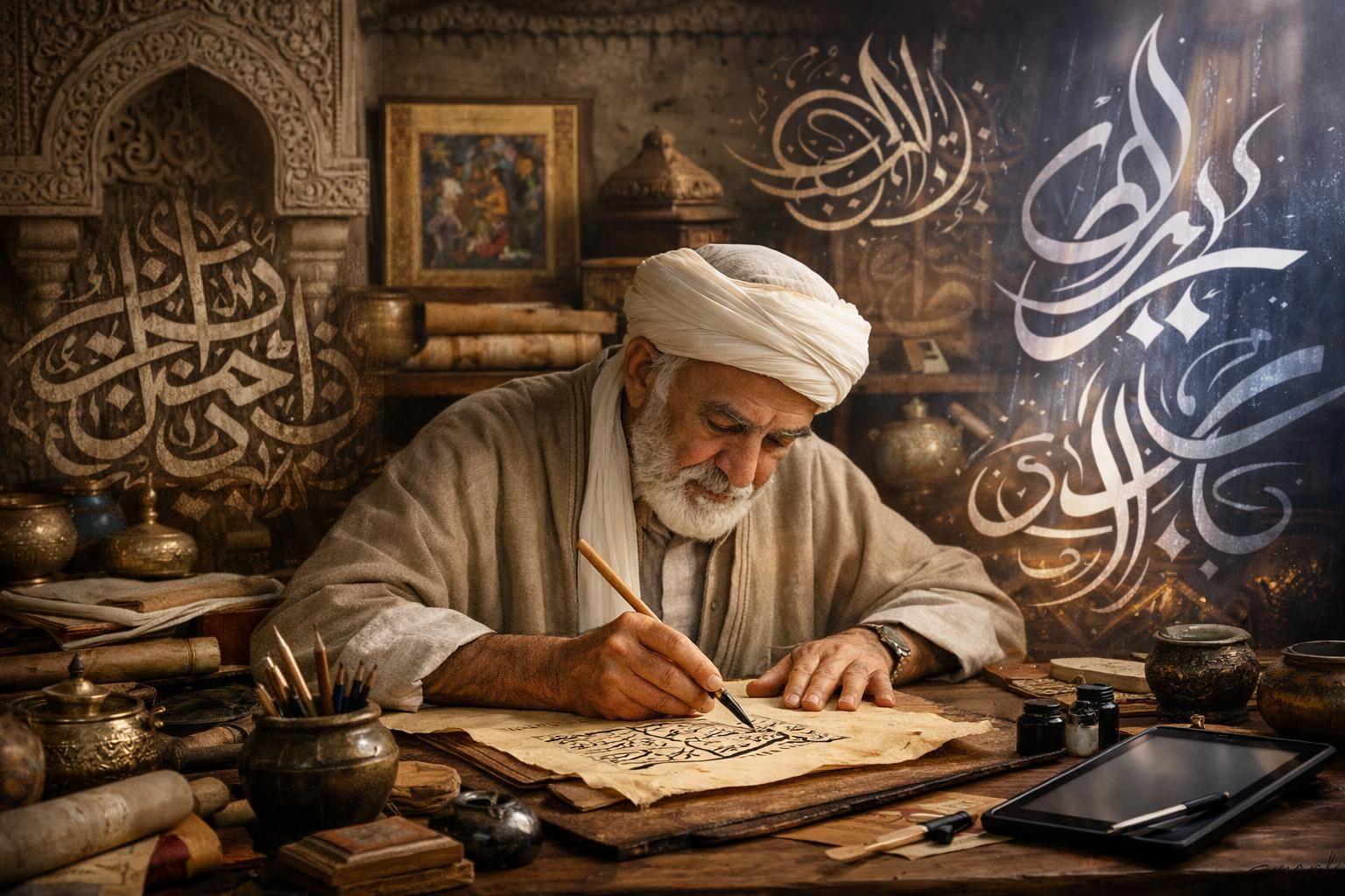 L&rsquo;influence de la calligraphie arabe à travers les siècles