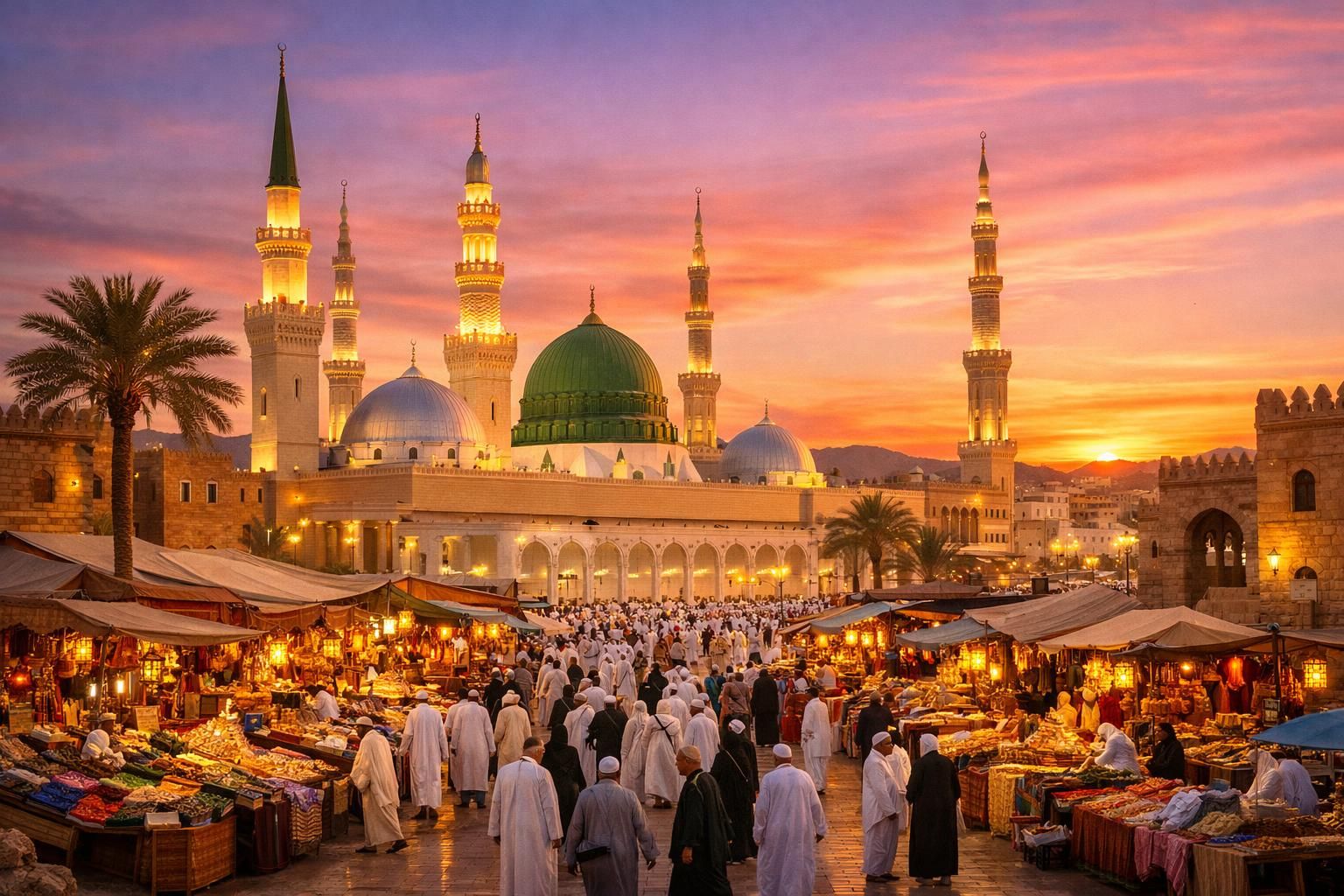 Visiter médine les lieux incontournables autour de la mosquée du prophète